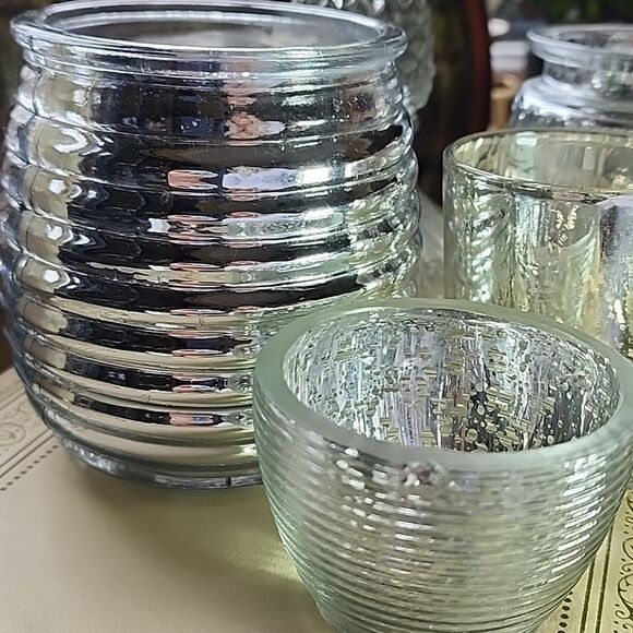 Pottery Barn Candlestick Included In Set Of 5 Heights Textures #5E - Picture 8 of 9